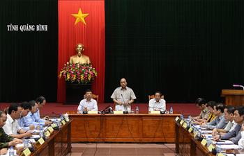 Thủ tướng Nguyễn Xuân Phúc chỉ đạo khắc phục bão số 10 tại Quảng Bình