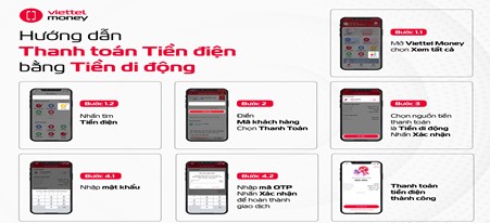 EVNCPC triển khai thanh toán tiền điện qua Mobile Money