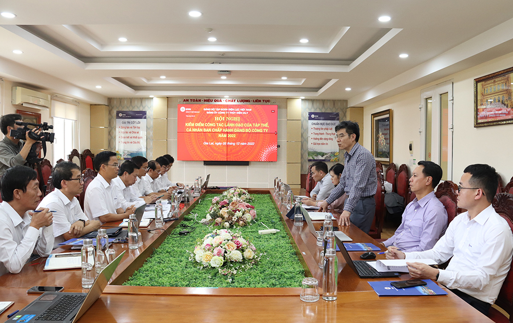 Hội nghị kiểm điểm tập thể, cá nhân Ban chấp hành Đảng bộ Công ty Thủy điện Ialy năm 2022