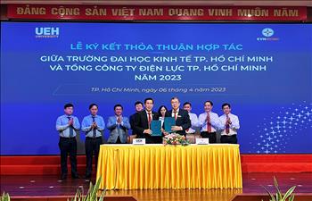 EVNHCMC và trường Đại học kinh tế TP. Hồ Chí Minh ký kết thỏa thuận hợp tác đào tạo năm 2023