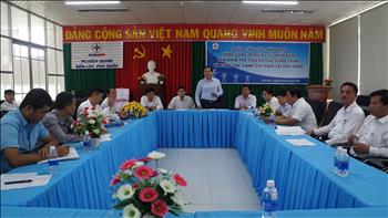 Chủ tịch HĐTV EVNSPC kiểm tra tiến độ xây dựng các công trình điện trọng điểm tại Phú Quốc (Kiên Giang)