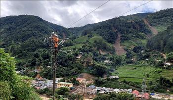 Huyện Mù Cang Chải cảm ơn Công ty Điện lực Yên Bái đã nỗ lực khắc phục sự cố điện sau thiên tai