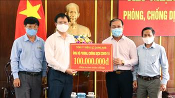 PC Quảng Nam ủng hộ 100 triệu đồng cho công tác phòng, chống dịch COVID-19