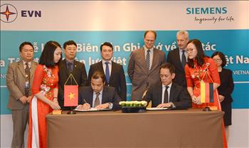EVN và Siemens Việt Nam ký kết Biên bản ghi nhớ hợp tác