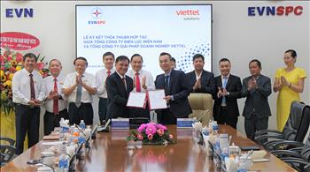 EVNSPC và Viettel ký thỏa thuận hợp tác thúc đẩy chuyển đổi số