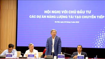 Tập đoàn Điện lực Việt Nam (EVN) tổ chức Hội nghị trao đổi với Chủ đầu tư các dự án NLTT chuyển tiếp