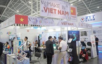 Sản phẩm “Make by EVN” được giới thiệu tại Triển lãm Hội nghị thượng đỉnh Công nghệ Châu Á 2023