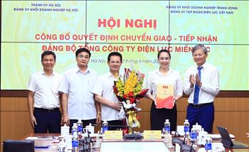 Tiếp nhận Đảng bộ Tổng công ty Điện lực miền Bắc về trực thuộc Đảng bộ Tập đoàn Điện lực Việt Nam