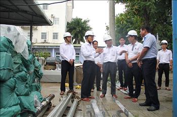 EVNCPC kiểm tra công tác chuẩn bị ứng phó bão Noru tại Công ty Điện lực Quảng Nam