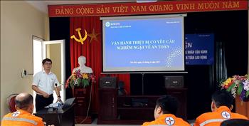 PC Yên Bái tổ chức huấn luyện định kỳ công tác an toàn lao động năm 2023