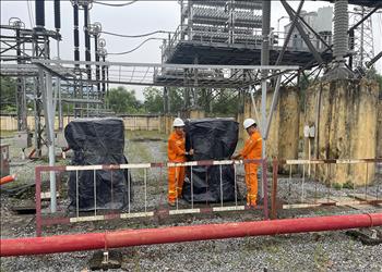 Công ty Truyền tải điện 2: Hoàn tất công tác chuẩn bị trước bão Noru