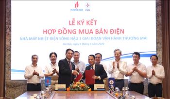 EVN và PVN ký hợp đồng mua bán điện Nhà máy Nhiệt điện Sông Hậu 1 