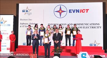 EVNICT thuộc top 50 Doanh nghiệp công nghệ thông tin hàng đầu Việt Nam