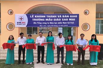 EVNSPC: Khánh thành Trường Mẫu giáo Sao Mai tại Bạc Liêu