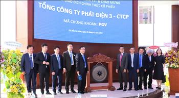 Hơn 1 tỷ cổ phiếu của Tổng công ty Phát điện 3 chính thức chào sàn giao dịch chứng khoán Thành phố Hồ Chí Minh
