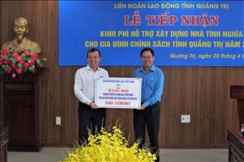 Công đoàn Điện lực Việt Nam hỗ trợ tỉnh Quảng Trị xây dựng 3 căn nhà tình nghĩa 