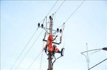 Công ty Điện lực Hà Tĩnh huy động 500 người sửa điện sau bão Doksuri