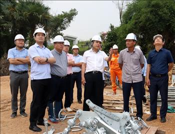 Lãnh đạo Ủy ban quản lý vốn Nhà nước tại doanh nghiệp kiểm tra tiến độ thi công Dự án đường dây 500kV Quảng Trạch – Quỳnh Lưu