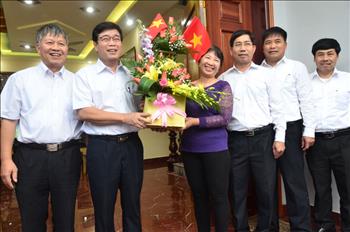 Công đoàn PC Tuyên Quang chúc mừng gia đình Đội trưởng đội tuyển U23 Việt Nam