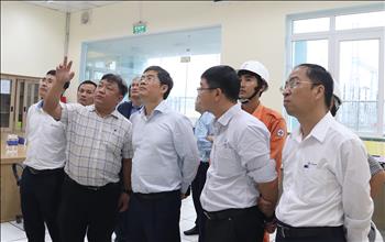 Phó Tổng giám đốc EVN Nguyễn Tài Anh kiểm tra tiến độ dự án đường dây 500kV Vân Phong – Vĩnh Tân