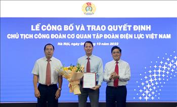 Ông Bùi Công Luận là Chủ tịch Công đoàn Cơ quan Tập đoàn Điện lực Việt Nam khóa V, nhiệm kỳ 2015 - 2022