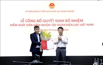 Công bố Quyết định bổ nhiệm Kiểm soát viên kiêm nhiệm Tập đoàn Điện lực Việt Nam