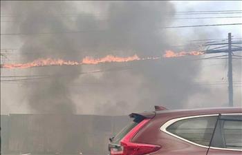 Đồng Nai: Hơn 260 hộ dân mất điện do đốt rác cháy đường dây hạ thế