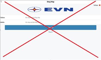 Về việc xuất hiện trang web giả mạo thương hiệu EVN
