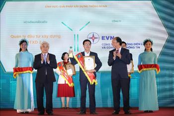 Hệ thống phần mềm Quản lý đầu tư xây dựng của EVNICT đạt “Giải thưởng Thành phố thông minh Việt Nam 2022”