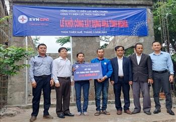 PC Thừa Thiên Huế: Khởi công xây nhà tình nghĩa trị giá 60 triệu đồng