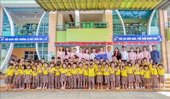 Thủy điện Đồng Nai bàn giao công trình sửa chữa, nâng cấp khu hành lang Trường Mẫu giáo Hoa Lư, tỉnh Lâm Đồng