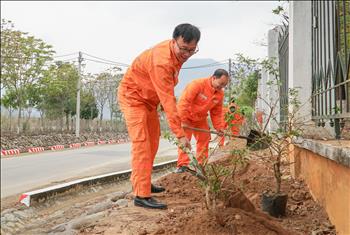 Thủy điện Sơn La sôi nổi hưởng ứng phong trào Tết trồng cây