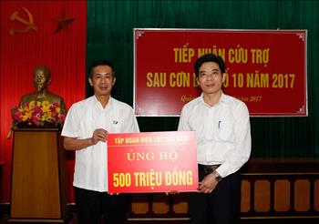 EVN ủng hộ 1 tỷ đồng hỗ trợ đồng bào 2 tỉnh Quảng Bình, Hà Tĩnh khắc phục bão số 10