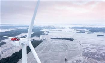 Turbine gió mạnh nhất thế giới bắt đầu sản xuất điện
