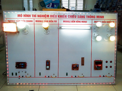 Mô hình thực hành hệ thống đèn chiếu sáng