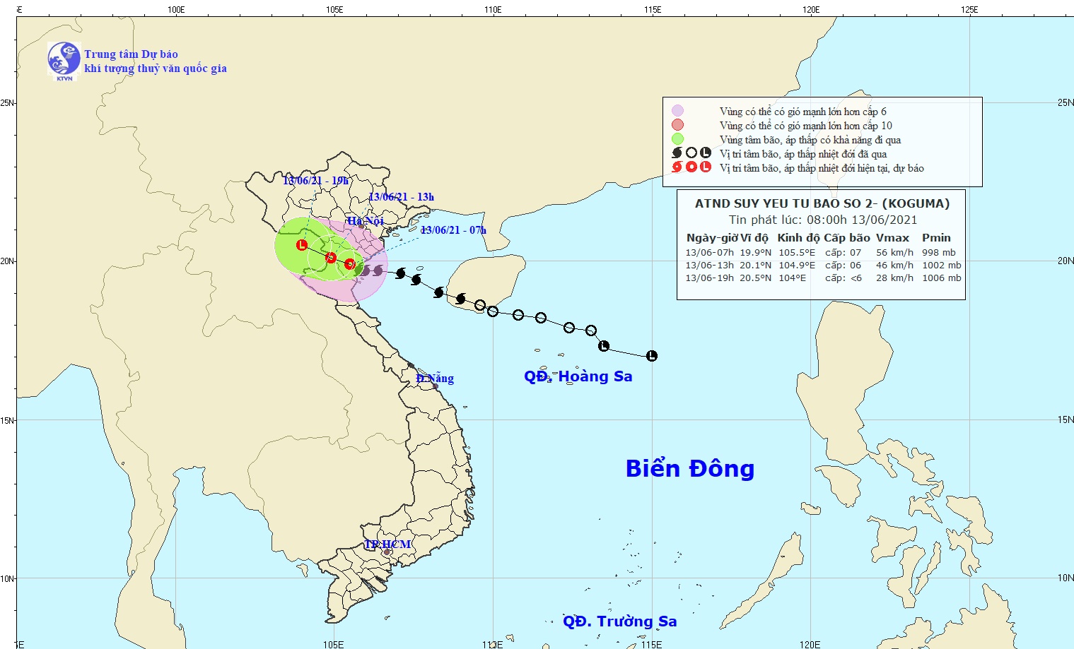 Tập đoàn Điện lực Việt Nam thông tin nhanh về ảnh hưởng bão số 2